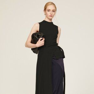 Sleeveless Split Apron Top